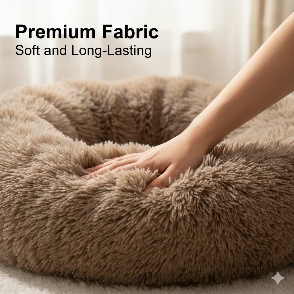 Round Donut Washable Orthopaedic Both Side usable Pet Bed I Dog Bed I Cat Bed Dog/Cat Bed for Small Medium Dog Cats Puppy and Labrador, German Shepherd and Beagle Like pet. - Image 4